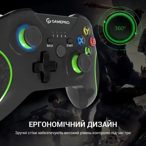 Геймпад GamePro MG650B Black-Green