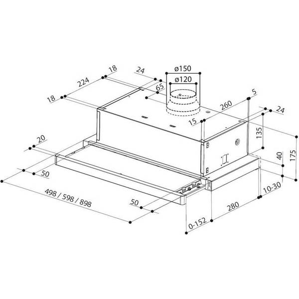Витяжка вбудована Faber Flexa Ng Hip Am A60 (315.0635.133)