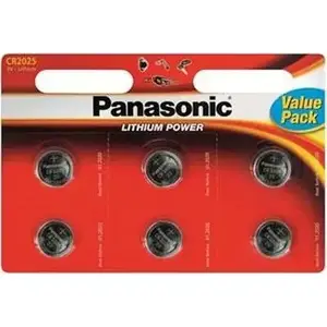 Батарейка Panasonic CR-2025 bat(3B) Lithium 6шт (CR-2025EL/6B)