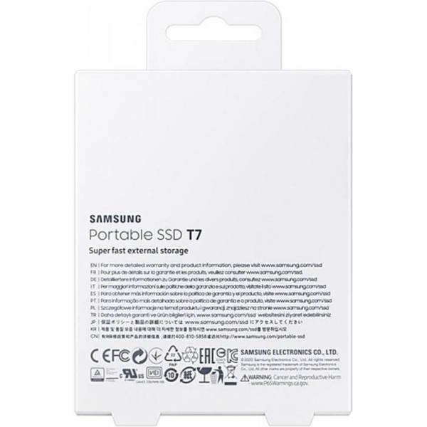 SSD накопичувач Samsung T7 2 TB Indigo Blue (MU-PC2T0H/WW)