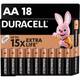 Батарейка Duracell AA bat Alkaline 18шт (5006192)