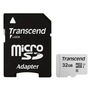 Карта памяти Transcend 32 GB microSDHC UHS-I 300S + SD Adapter TS32GUSD300S-A Карта памяти Transcend 32 GB microSDHC UHS-I 300S + SD Adapter TS32GUSD300S-A
