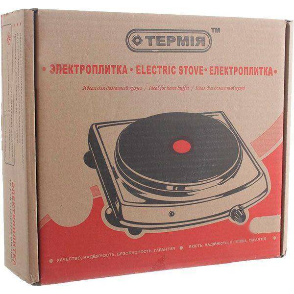Настольная плита Термия ЭЛТ1-1,0/230М2(с) коричневая