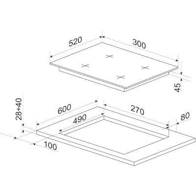 Газова варильна поверхня Hansa BHKW310300