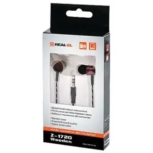 Навушники без мікрофону REAL-EL Z-1720 Wooden (EL124200018) Навушники без мікрофону REAL-EL Z-1720 Wooden (EL124200018)