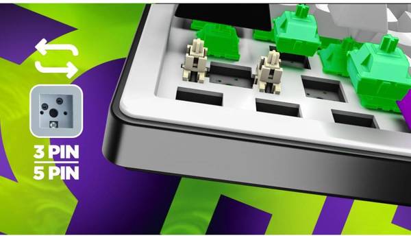 Клавіатура HATOR Hellyberry HK75 wireless White-Violet