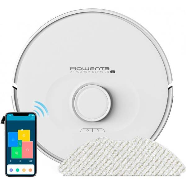 Робот-пилосос з вологим прибиранням Rowenta X-PLORER Serie 75 S RR8567WH
