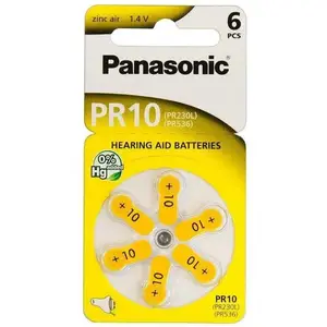 Батарейка Panasonic ZA10 bat(1.4B) PR10 Zinc Air 6шт (PR-230/6LB)