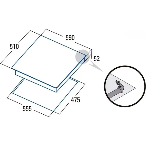 Варильна поверхня газова Cata CHI 6031 BK (08041502)