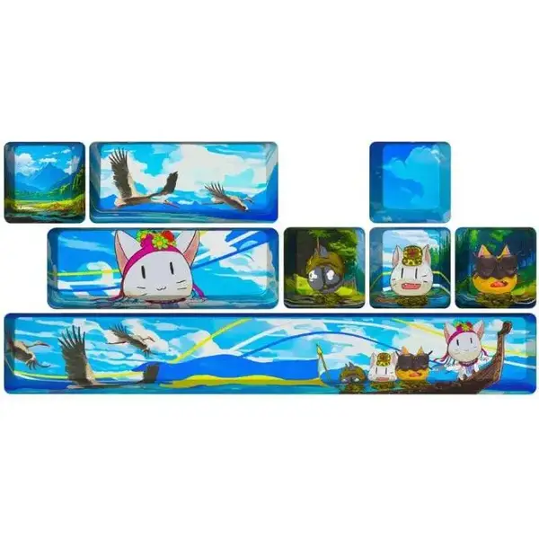 Додаткові змінні клавіші HATOR Authentic Edition fighting cats PBT keycaps (HTS-705)