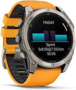 Смарт-годинник Garmin Fenix 8 47mm AMOLED Sapphire Titanium w. Spark Orange/Graphite Silicone Band (010-02904-10/11/19) Смарт-годинник Garmin Fenix 8 47mm AMOLED Sapphire Titanium w. Spark Orange/Graphite Silicone Band (010-02904-10/11/19)