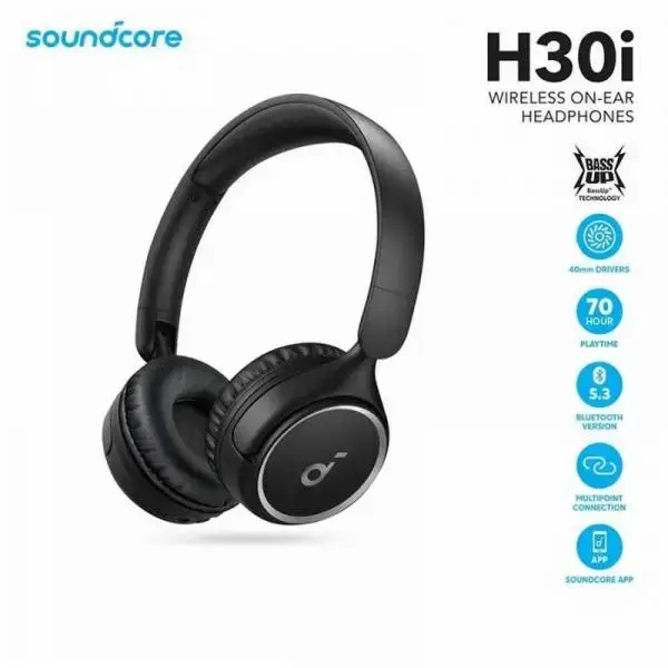 Навушники з мікрофоном Anker Soundcore H30i Black (A3012Z11)