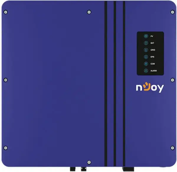 Мережевий сонячний інвертор (on-grid) NJOY Astris 1F, 40A (2x20A), LED + APP, Bluetooth, WiFi, IP65 (5K/1P2T2)