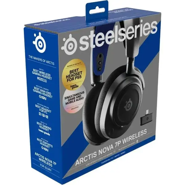 Навушники з мікрофоном SteelSeries Arctis Nova 7P Black (61559)