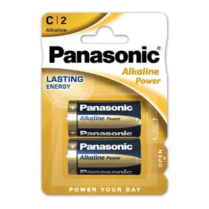Батарейка Panasonic C bat Alkaline 2шт Alkaline Power (LR14REB/2BP)