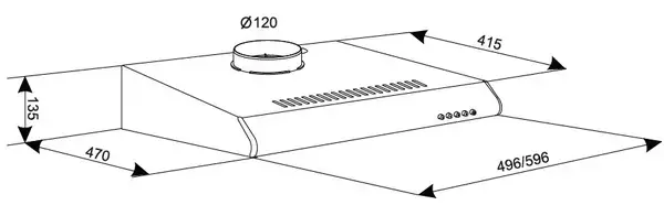 Витяжка пласка Eleyus Line I 60 BR