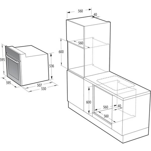 Духовка електрична Gorenje BO6635E01B