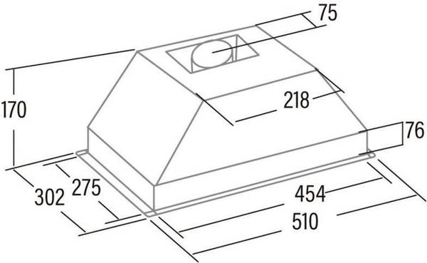 Витяжка вбудована Cata G-45 X (02039305)