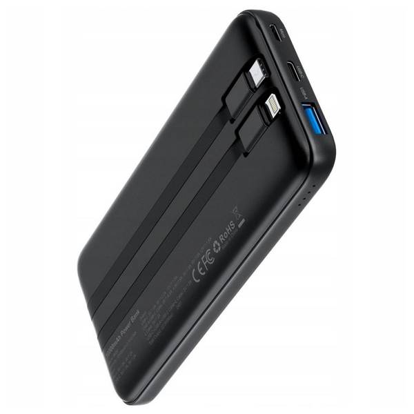 Зовнішній акумулятор (Power Bank) Choetech B654 10000mAh Black (B654-BK)