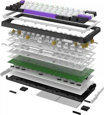 Клавіатура HATOR Hellyberry HK60 wireless White-Violet