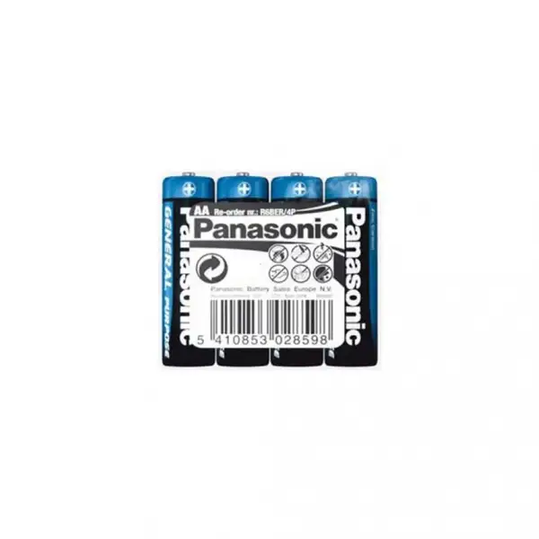 Батарейка Panasonic AA bat Carbon-Zinc 4шт General Purpose (R6BER/4P)