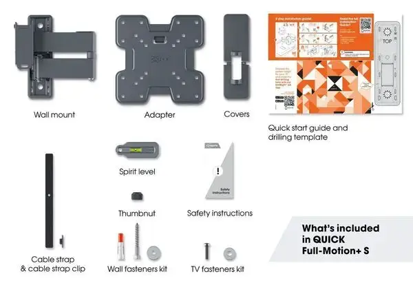 Настінне кріплення VOGELS TVM 1243 Black (1812430)