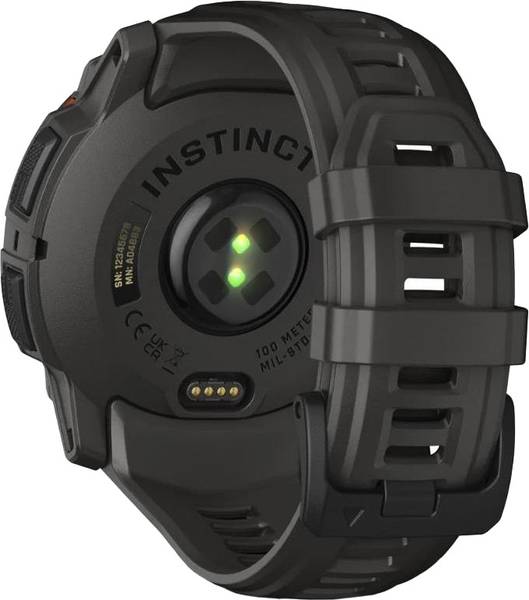 Смарт-годинник Garmin Instinct 3 50mm Solar Black with Charcoal Band (010-02935-00/40)