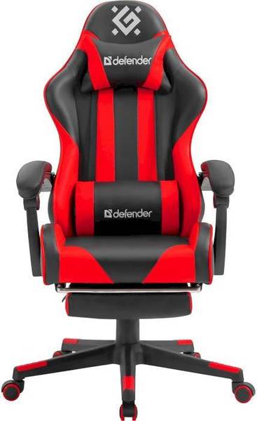 Комп'ютерне крісло для геймера Defender Rock black/red (64346)
