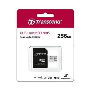 Карта пам'яті Transcend 256 GB microSDXC UHS-I U3 300S + SD Adapter TS256GUSD300S-A Карта пам'яті Transcend 256 GB microSDXC UHS-I U3 300S + SD Adapter TS256GUSD300S-A
