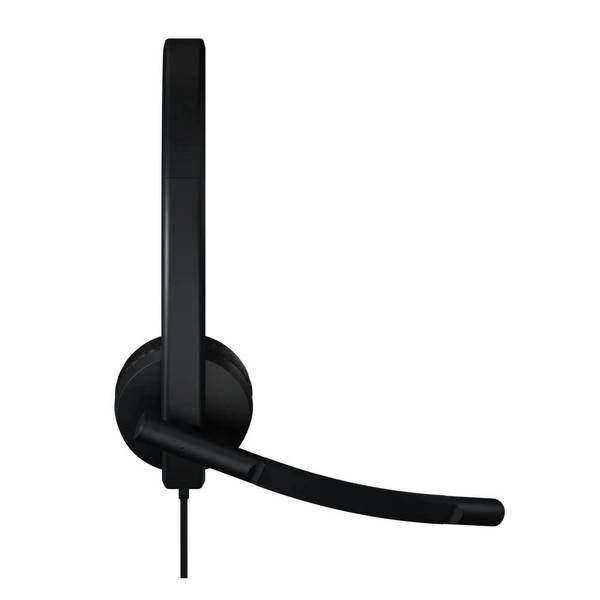 Навушники з мікрофоном Logitech H570e Stereo USB-C Black (981-001431)
