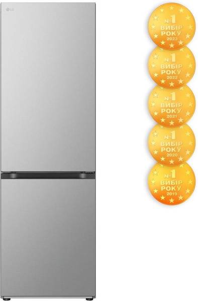 Холодильник з морозильною камерою LG GW-B459FNLW