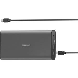 Зовнішній акумулятор (павербанк) HAMA Universal 26800mAh PD 5-20V/60W Grey (00200012) Зовнішній акумулятор (павербанк) HAMA Universal 26800mAh PD 5-20V/60W Grey (00200012)