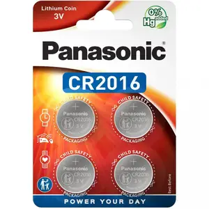 Батарейка Panasonic CR-2016 bat(3B) Lithium 4шт (CR-2016EL/4B)