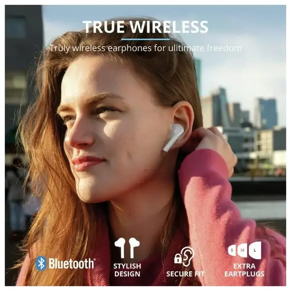 Навушники TWS Trust Nika Touch True Wireless Mic White (23705)