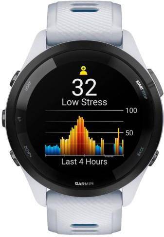 Смарт-годинник Garmin Forerunner 265 Black Bezel w. Whitestone Case and Whitestone/Tidal Blue S. Band (010-02810-51)