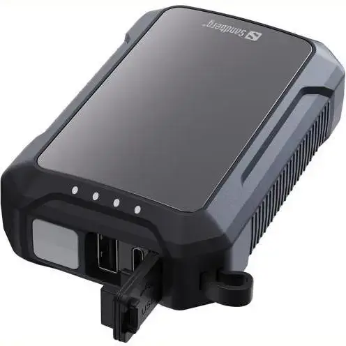 Зовнішній акумулятор (павербанк) Sandberg 10000mAh Hand Warmer flashlight 1W USB-C/USB-A 2A/5V (420-65)