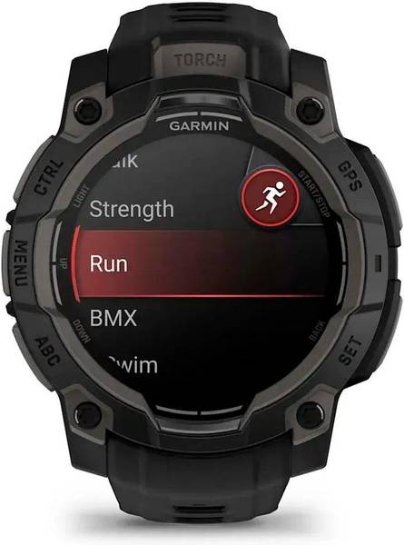 Смарт-годинник Garmin Instinct 3 45mm AMOLED Black with Black Band (010-02936-00/40)