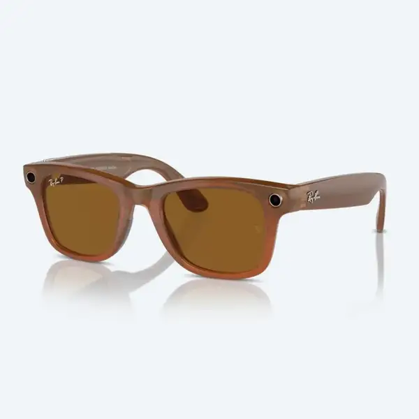 Смарт-окуляри Ray-Ban Meta Wayfarer Shiny Caramel Frame Brown Lenses (RW4006 670683 50-22)