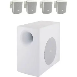 Акустичний комплект (сабвуфер, 4 сателіта) JBL Control 50 Pack WH