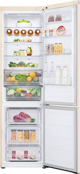 Холодильник з морозильною камерою LG GC-B509FEMW