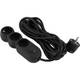 Мережевий фільтр 2E Plus 5 м, 3 розетки Black (2E-U03VES5MBK)
