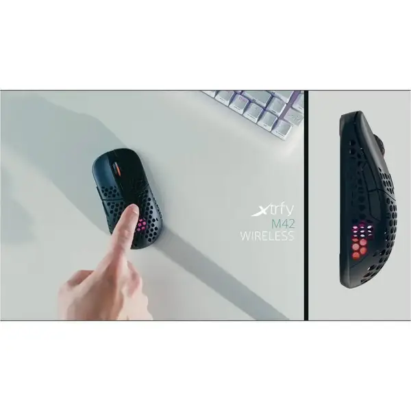 Миша Xtrfy M42 WL RGB Black (M42W-RGB-BLACK)