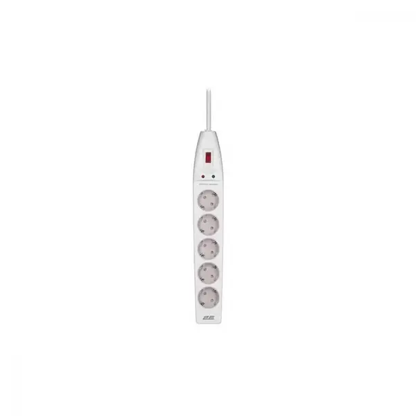 Мережевий фільтр-подовжувач 2E 5XSchuko 3G*1.5мм, 3м, white (2E-SP515M3WH)