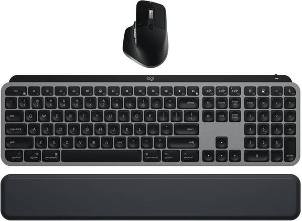 Комплект (клавіатура, миша) Logitech MX Keys S Combo for Mac Space Gray (920-012845)