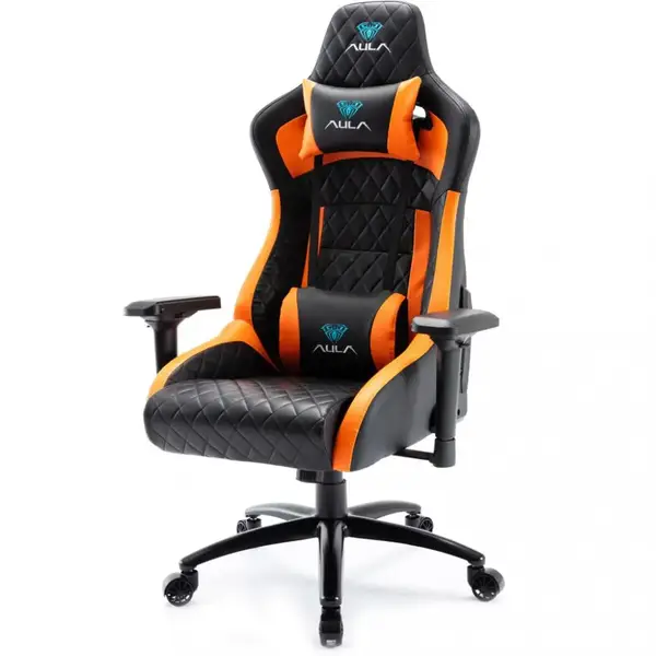 Комп'ютерне крісло для геймера AULA F1031 Black/Orange