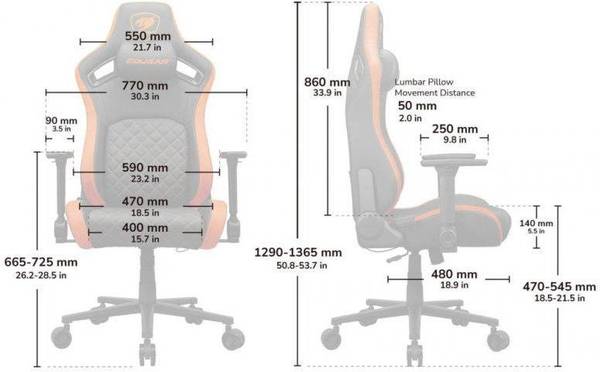 Комп'ютерне крісло для геймера Cougar Defensor Gold F