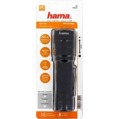 Ліхтарик ручний HAMA Professional 4 LED Torch L370 Black (00136673)