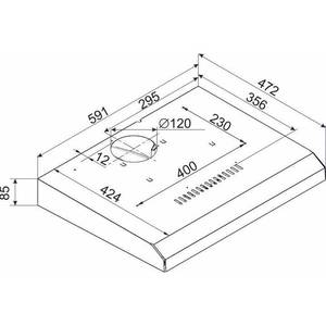 Витяжка пласка Hansa OSC6133SIH Витяжка пласка Hansa OSC6133SIH