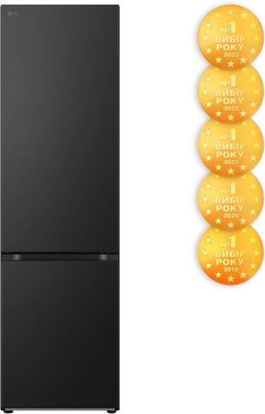 Холодильник з морозильною камерою LG GW-B509FT7W