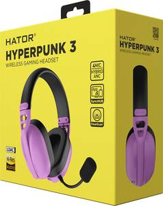 Навушники з мікрофоном HATOR Hyperpunk 3 Wireless Cyber Violet (ESH19)